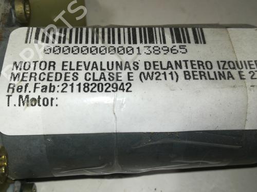 Left front window motor MERCEDES-BENZ E-CLASS (W211) E 270 CDI (211.016) | BP9350782E21 