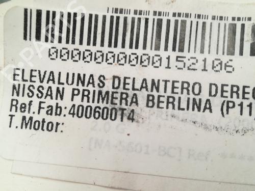 Front right window mechanism NISSAN PRIMERA (P11)  | BP9353182C23 