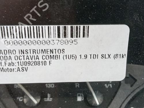 Instrument cluster SKODA OCTAVIA I Combi (1U5) 1.9 TDI | BP20981135C47 