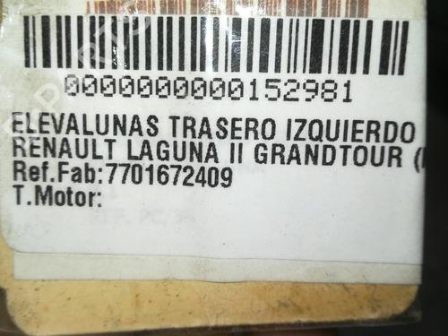 Rear left window mechanism RENAULT LAGUNA II Grandtour (KG0/1_)  | BP9353361C24 