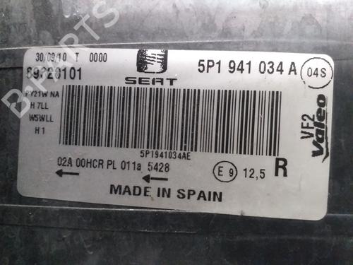 Right headlight SEAT LEON (1P1)  | BP29721406C29 