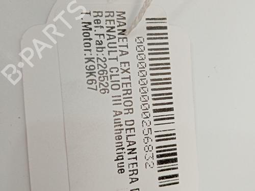 Front right exterior door handle RENAULT CLIO III (BR0/1, CR0/1) 1.5 dCi | BP12280859C129 