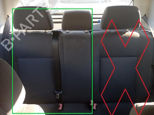 Used Rear seat VW POLO (9N_, 9A_) 1.4 TDI (75 hp) 23118895