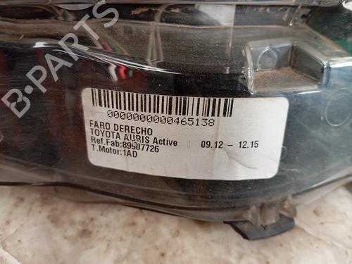 Right headlight TOYOTA AURIS (_E18_)  | BP28412389C29 