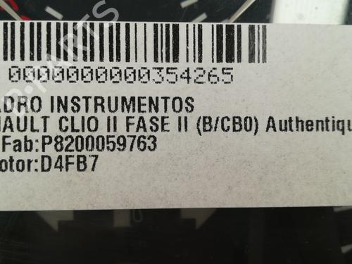 Instrument cluster RENAULT CLIO II (BB_, CB_)  | BP13240769C47 