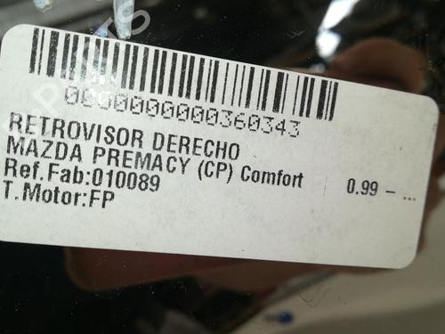 Right mirror MAZDA PREMACY (CP) 1.9 (CP8W) | BP15539554C27 