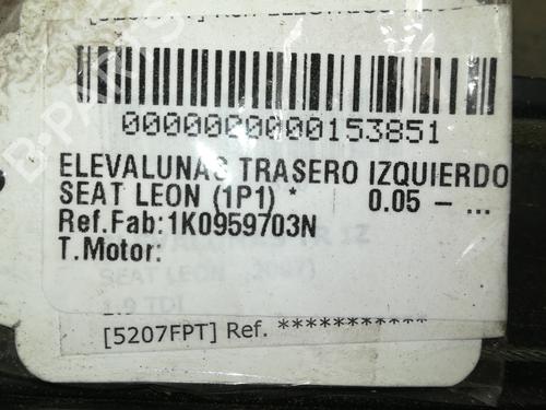 Rear left window mechanism SEAT LEON (1P1)  | BP9353489C24 