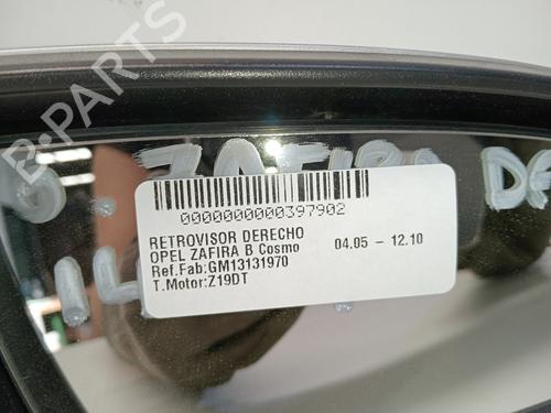 Right mirror OPEL ZAFIRA / ZAFIRA FAMILY B (A05) 1.9 CDTI (M75) | BP17230119C27 