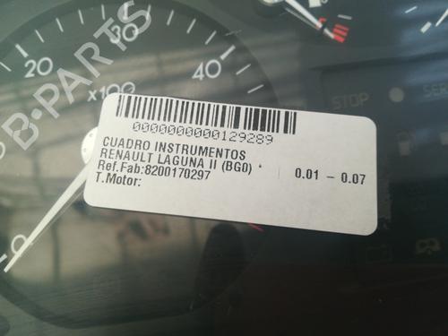 Instrument cluster RENAULT LAGUNA II (BG0/1_)  | BP9348125C47 