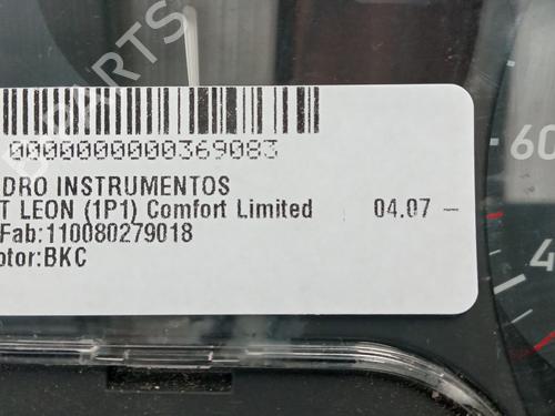 Instrument cluster SEAT LEON (1P1) | BP15519001C47