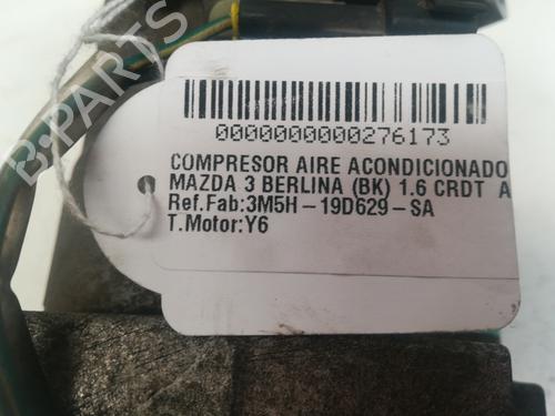 AC compressor MAZDA 3 Saloon (BK) 1.6 DI Turbo (BK12Y) | BP9360346M34 