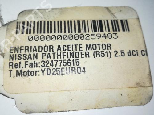 Oil radiator NISSAN PATHFINDER III (R51) 2.5 dCi 4WD | BP14051024M33 