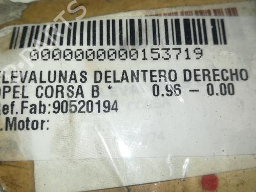 Front right window mechanism OPEL CORSA B (S93)  | BP9353466C23 