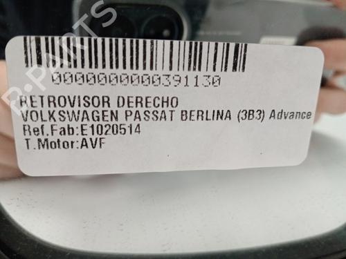 Right mirror VW PASSAT B5.5 (3B3) 1.9 TDI | BP17393082C27 