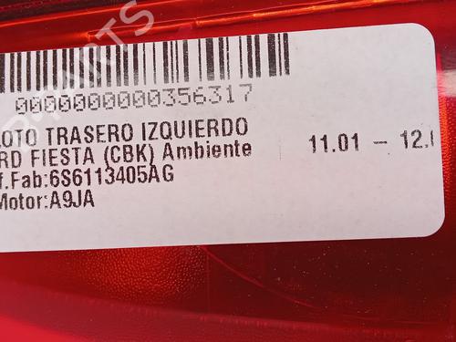 Left taillight FORD FIESTA V (JH_, JD_) 1.3 | BP13517826C34 