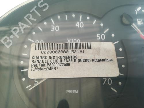 Instrument cluster RENAULT CLIO II (BB_, CB_)  | BP9353247C47 