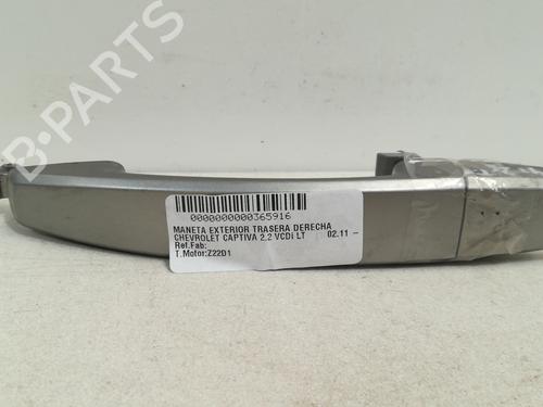 Used Rear right exterior door handle CHEVROLET CAPTIVA (C100, C140) 2.2 D (163 hp) 15402624