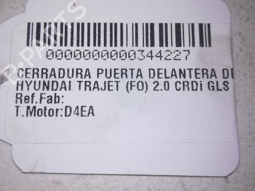 Front right lock HYUNDAI TRAJET (FO) 2.0 CRDi | BP12294935C97 
