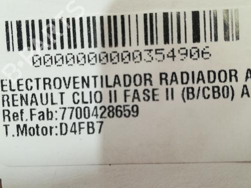 Radiator fan RENAULT CLIO II (BB_, CB_)  | BP13257257M35 
