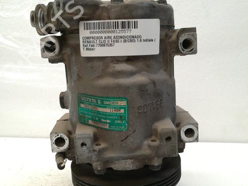 Compressore A/C RENAULT CLIO II (BB_, CB_) 1.6 (B/CB0D, BB00) (90 hp) 7700875357 | 7700875357 |