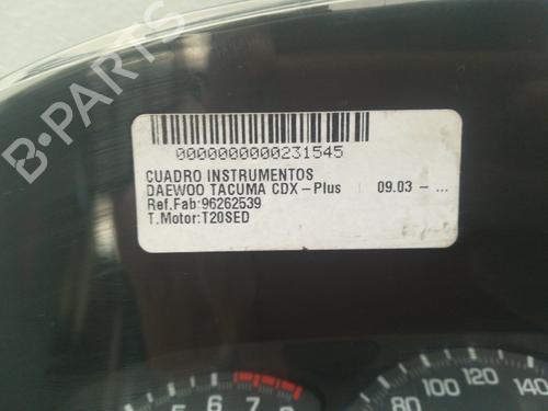 Instrument cluster CHEVROLET REZZO MPV (U100) 2.0 | BP9358001C47 