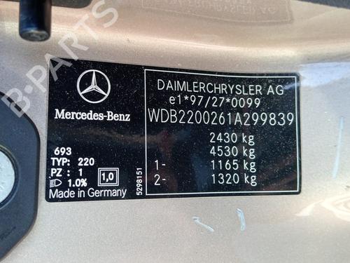 Rear left interior door handle MERCEDES-BENZ S-CLASS (W220) S 320 CDI (220.026, 220.126) | BP27702286I15 