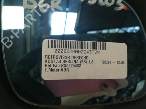 Right mirror AUDI A4 B5 (8D2) 1.8 | BP9358414C27 