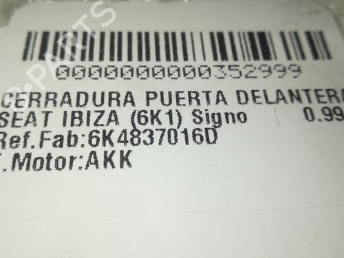 Front right lock SEAT IBIZA II (6K1) 1.4 i | BP13118226C97 