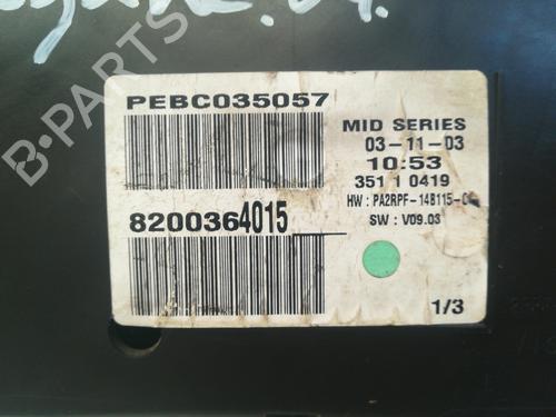Instrument cluster RENAULT MEGANE II (BM0/1_, CM0/1_)  | BP9348096C47 