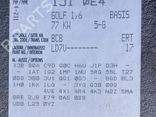 Left mirror VW GOLF IV (1J1)  | BP31246988C26 