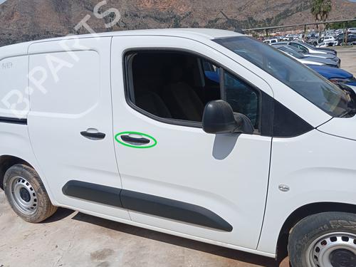 Used Front right exterior door handle OPEL COMBO Box Body/MPV (K9) 1.5 D (102 hp) 29078524