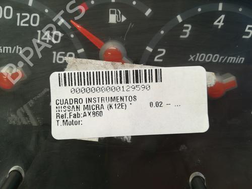 Instrument cluster NISSAN MICRA III (K12)  | BP9348272C47 
