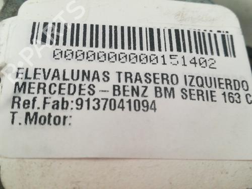 Rudehejsemekanisme venstre bagtil MERCEDES-BENZ M-CLASS (W163)  | BP9353019C24