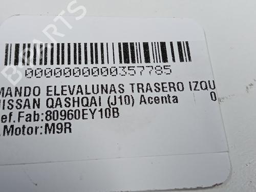 Left rear window switch NISSAN QASHQAI I (J10, NJ10) 2.0 dCi | BP13569427I29
