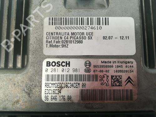 Engine control unit (ECU) CITROËN C4 Grand Picasso I (UA_) 1.6 HDi | BP9360195M57 