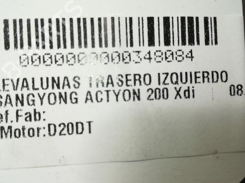 Rear left window mechanism SSANGYONG ACTYON I 2.0 Xdi | BP12296169C24 