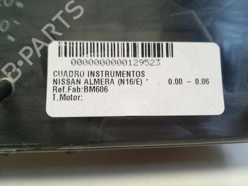 Instrument cluster NISSAN ALMERA II (N16)  | BP9348259C47 