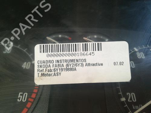 Instrument cluster SKODA FABIA I (6Y2)  | BP9355108C47 