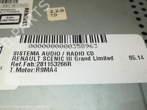 Radio RENAULT GRAND SCÉNIC III (JZ0/1_)  | BP13548813E6 