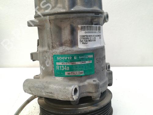 Used AC compressor CITROËN C2 (JM_) 1.4 HDi (68 hp) 9347195