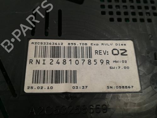 Instrument cluster RENAULT MEGANE III Hatchback (BZ0/1_, B3_) 1.5 dCi | BP9646166C47 