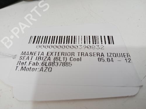 Rear left exterior door handle SEAT IBIZA III (6L1)  | BP16919422C130 