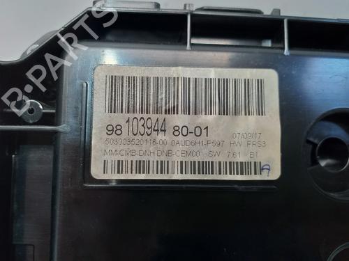 Instrument cluster PEUGEOT 3008 II SUV (MC_, MR_, MJ_, M4_) 1.6 BlueHDi 120 | BP25156312C47 