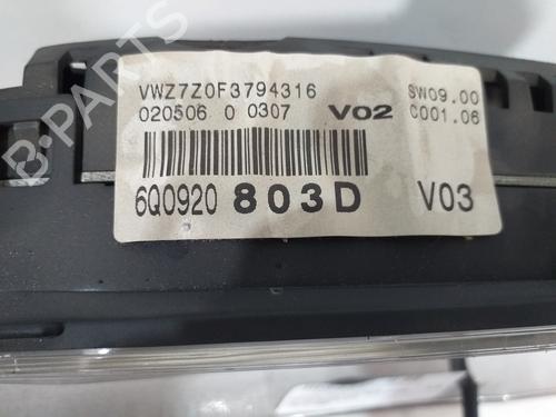 Instrument cluster VW POLO (9N_, 9A_) 1.4 TDI | BP15518959C47 