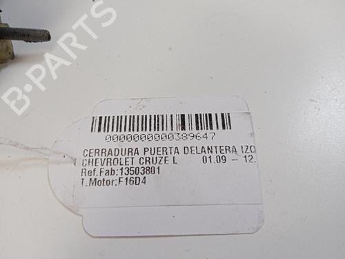 Front left lock CHEVROLET CRUZE (J300) 1.6 | BP16569580C98 