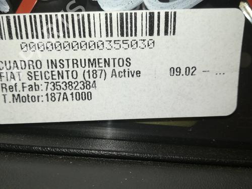 Instrument cluster FIAT SEICENTO / 600 (187_) 1.1 (187AXB, 187AXB1A, 187AXC1A02) | BP13361497C47 