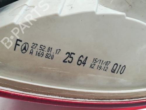 Left taillight MERCEDES-BENZ B-CLASS Sports Tourer (W245) B 180 CDI (245.207) | BP10224834C34 