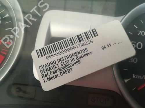 Instrument cluster RENAULT CLIO III (BR0/1, CR0/1) 1.2 16V Hi-Flex (BR1U, CR1U) | BP9353795C47 