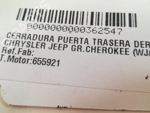 Rear right lock JEEP GRAND CHEROKEE II (WJ, WG) 2.7 CRD Laredo | BP13894912C99 