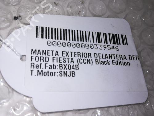Klamka zewnętrzna drzwi przednich prawych FORD FIESTA VI (CB1, CCN) 1.25 | BP12293778C129 